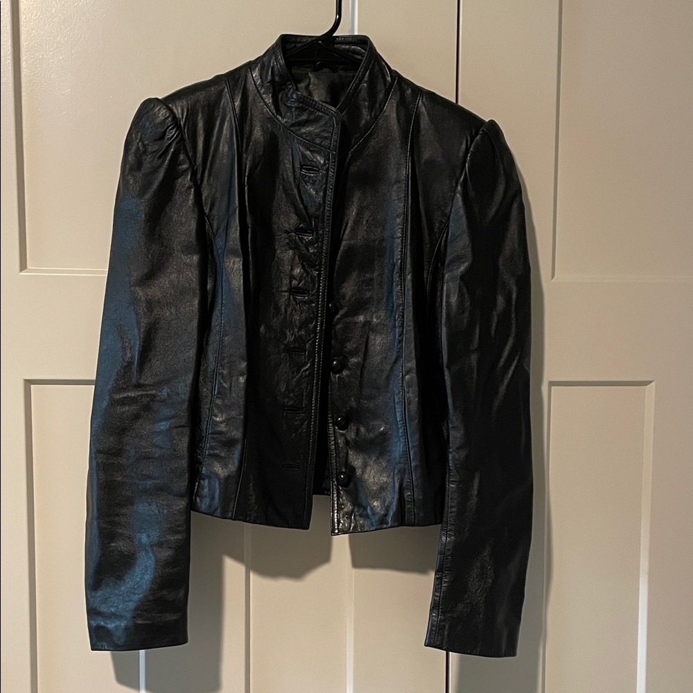 Black Women's Leather Jacket